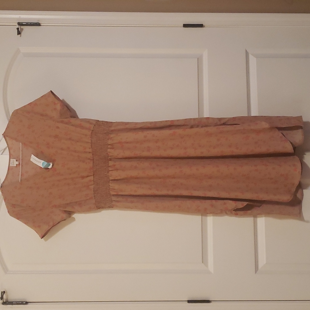 Kaileigh Lucinda Smocked Waist Midi Dress